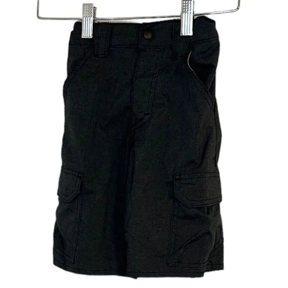 Wrangler Gray Boys Size 7 Cargo Shorts Elastic Waist Classic Outdoors Youth
